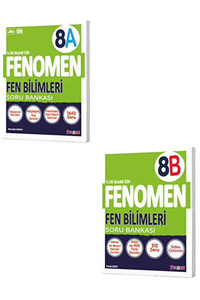 Fenomen Yayıncılık 8. Sınıf Fenomen Fen Bilimleri A B Tüm Dersler Soru Bankas...
