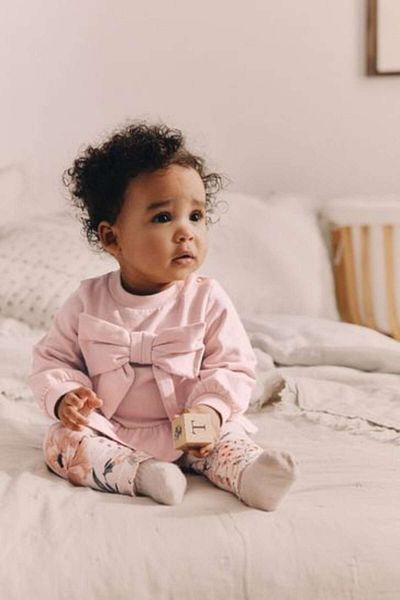 Next Baby Cotton Baby Sweat Top and Leggings Set