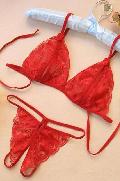 ifondi Red Lace Lingerie Set