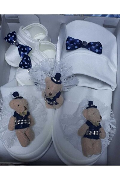 biyan collection Kız Erkek Bebek Anne Bebek Lohusa Seti Terlik Taç 4'lü Yenid...