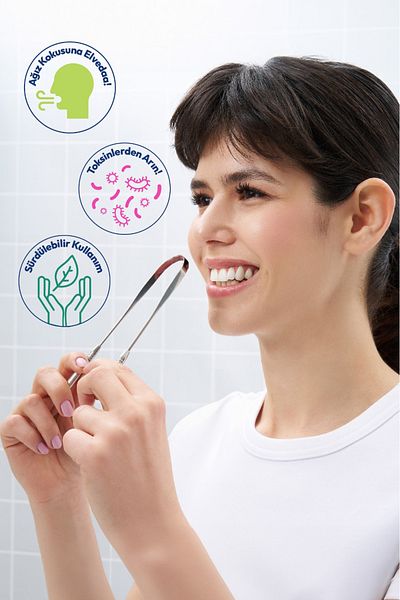 Probident Probiwhite Tongue Cleaning Apparatus - with Scraper Pouch Gift