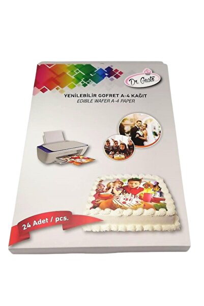 Dr. Gusto Yenilebilir Resim Baskı Gofreti 24 Adet