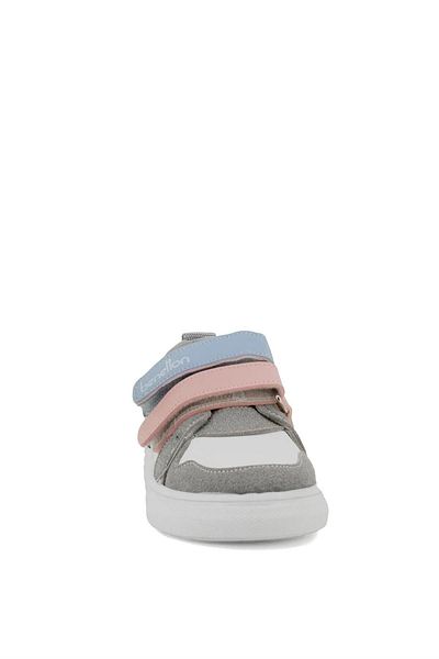 Benetton Bn-31180 Pantofi sport pentru fetiță - Velcro și alb