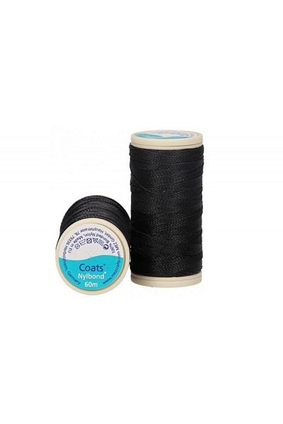 Hobimos Nylbond Mez Coats - 1000 Μαύρο Σχοινί Χάντρες που δεν Παρατείνεται - Κέντημα και Σχοινί Miyuki - Σχοινί κοσμημάτων