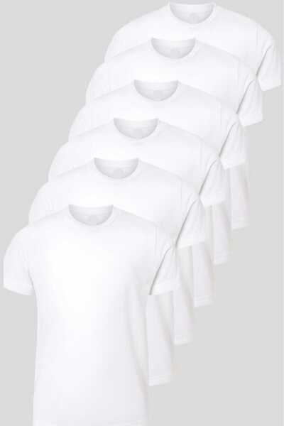 Tezzgelsin Set of 6 100% Cotton Crew Neck Undershirts for Boys