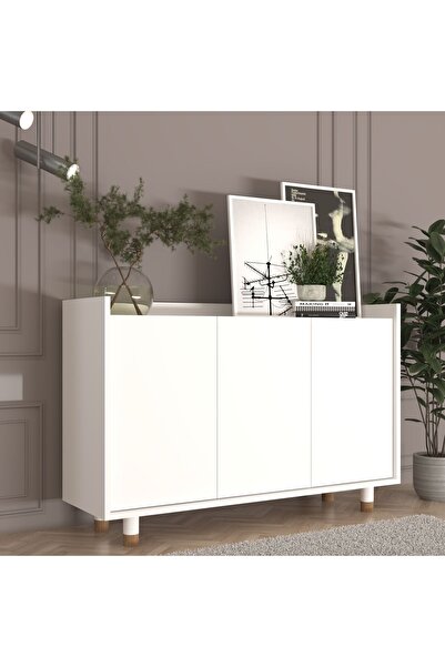 Cool Home Bono Çok Amaçlı Konsol , Kahve Köşesi Beyaz