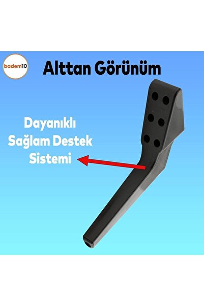 Badem10 Logan Mobilier de lux Canapea Unitate TV Scaun Scaun Picior 23 Cm Picioare Consolă Negru