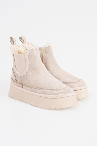 CZ London Women's Chelsea Boots Elastic Comfortable with Fur Inside