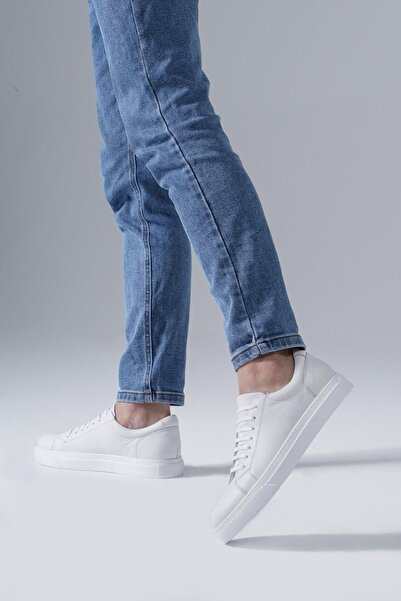 CZ London White - Genuine Leather Men's Daily Sports Shoes Casual Lace-up Sneaker