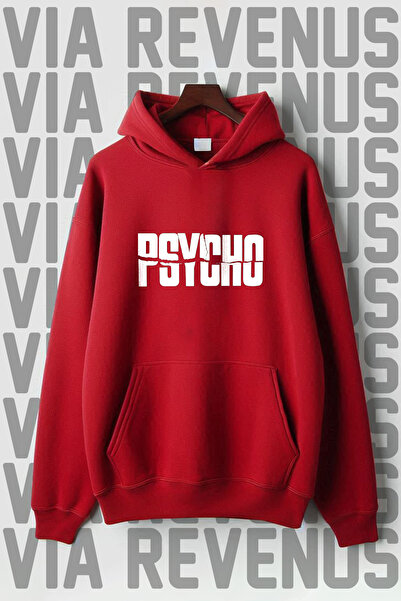 Vordevia Psycho Štampano 3 niti klokanski džep - široka majica K Sa kapuljačom