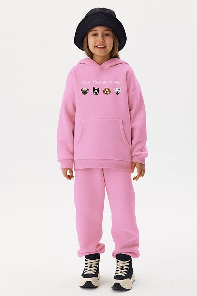 MYADA New Season Premium - Cute Animals Printed Children's Tracksuit Set 19469