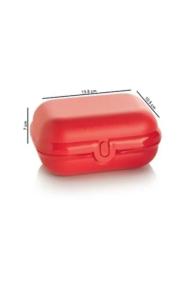 Tupperware Red Midi Carrying ConTainer - Oyster Lunch Box