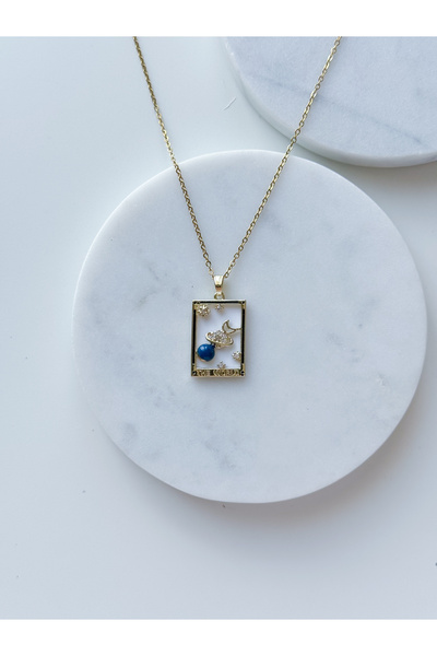 CHARMLUCKY Steel Tarot Card Pendant