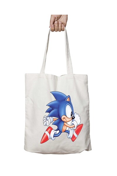 ART HEDİYE سونيك رن - حقيبة كتف تدوم طويلاً وقابلة للغسل على الجانبين