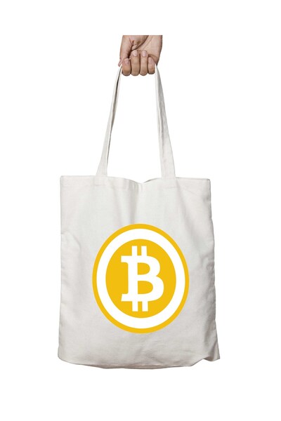 ART HEDİYE بيتكوين جولد - حقيبة كتف وكتف قابلة للغسل، للشاطئ والمدرسة