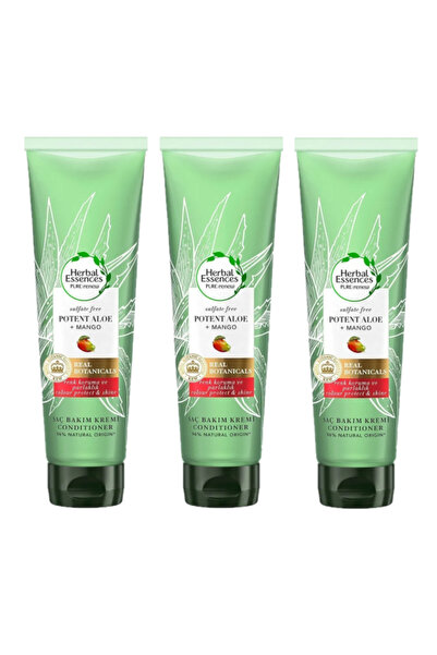 Herbal Essences Aloe Gücü Ve Mango Sülfatsız Saç Bakım Kremi 275ml x3 ADET