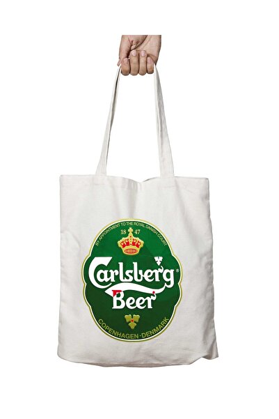 ART HEDİYE Logo Carsberg Beer Beer - Geantă de umăr durabilă și lavabilă pe d...