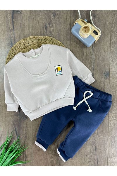 bebicix 3 Thread Embroidered Winter Suit for Baby Boy