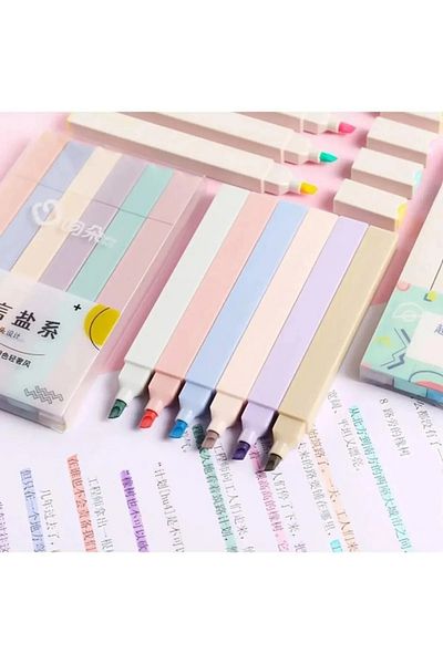 Fobinote Min Soft Colors - Soft Tip Highlighter Set