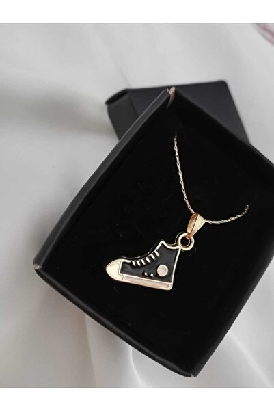 Judas Takı Black Women's Shoes Necklace