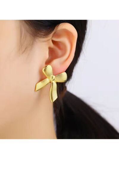 MRK أقراط القوس النسائية منقوشة