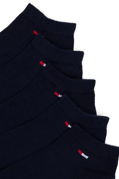 U.S. Polo Assn. جوارب باللون الأزرق الداكن بقصة عادية مكونة من 5 قطع - تصميم أنيق ومريح للرجال/النساء