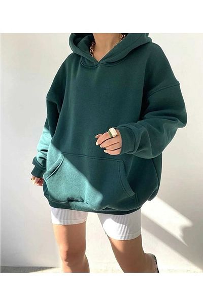 npLStore Φούτερ με κουκούλα Unisex Compass Special Design με στάμπα μεγάλου μεγέθους