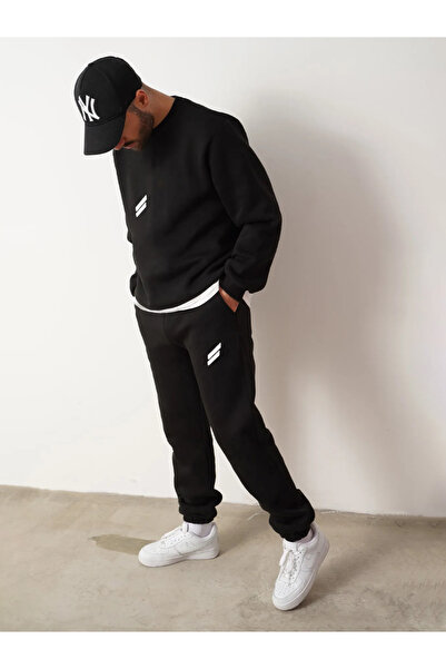 EFFRENATU Комплект спортен екип за големи размери - унисекс с щампа