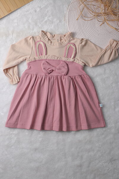 Bulut Baby Long Sleeve Ruffle Baby Girl Dress