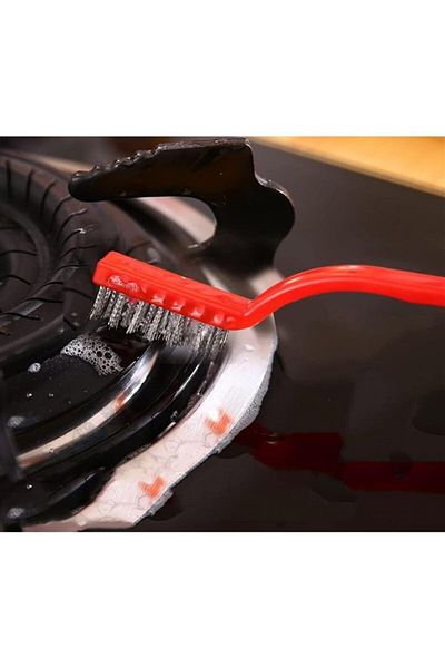 OSKAR FIRÇA 3 Pieces Stove Oven Barbecue Grill Cleaning Wire Rust Removal Brush 3 Pieces Oil Cleaning Brush
