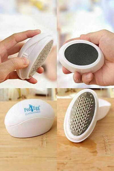 CNGZSHOP Topuk Nasır Temizleme Bakımı Ayak Bakım Törpüsü Ped Egg Kutulu Ayak Rendesi