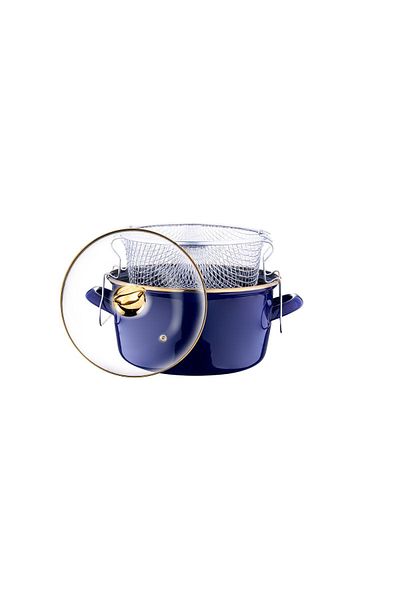 Taşev Robin Frying Pan Navy Blue 22 Cm