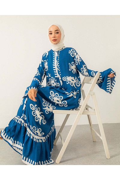 HAKKE Rochie elegantă cu modele etnice