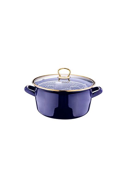 Taşev Robin Frying Pan Navy Blue 22 Cm