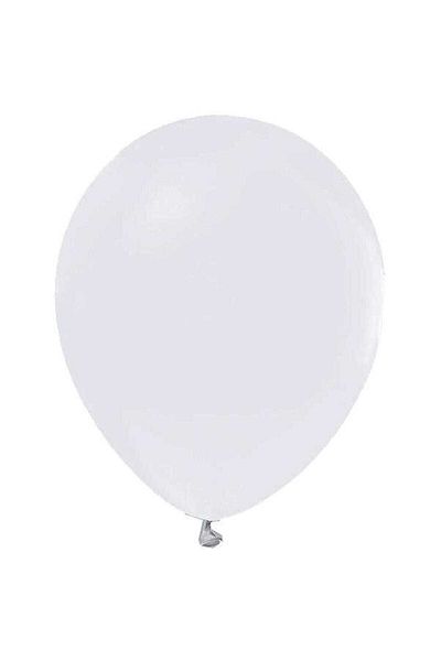 Party Balonevi White Color 100 Pieces 12 Inch Balloon