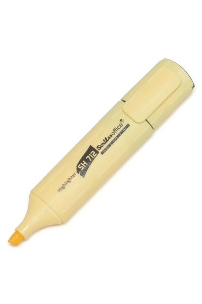 Scrikss Sh712 Fosforlu Pastel Sarı 12'li