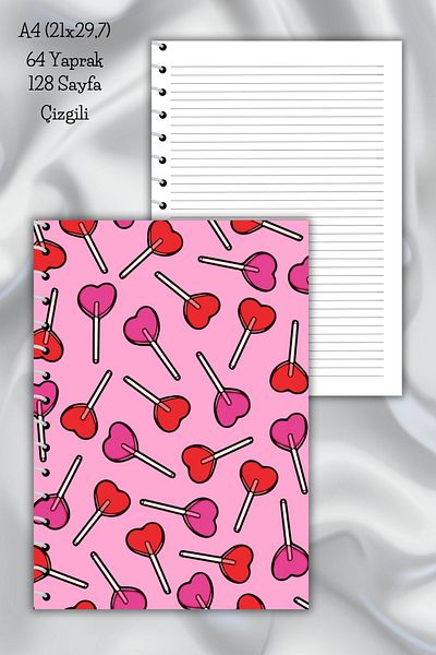 daily notebook دفتر ملاحظات مدرسي مكون من 64 ورقة مقاس A4 - 21x29.7 سم