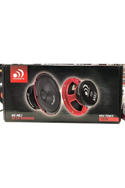Massive Ms-m8j 400watt 150rms 20cm Midrange 2 Adet