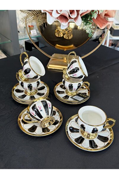 Kosova ACAR SCARLET 6 KİŞİLİK PORSELEN KAHVE FİNCAN TAKIMI