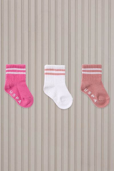 U.S. Polo Assn. Șosete albe pentru fetiță