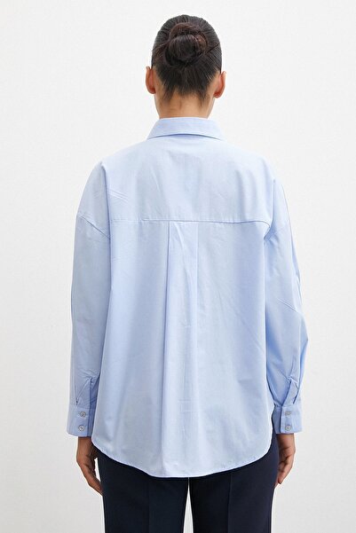 Never more Cămașă cu mânecă albastră