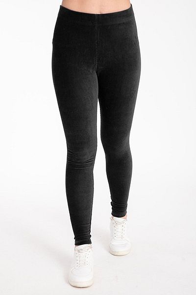 BUTİK AYLA Women's High Waist Velvet Corduroy Leggings