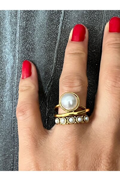 tones official 7-8 رقم: خاتم من اللؤلؤ 3 صفوف من الأرز المقاوم للتشويه