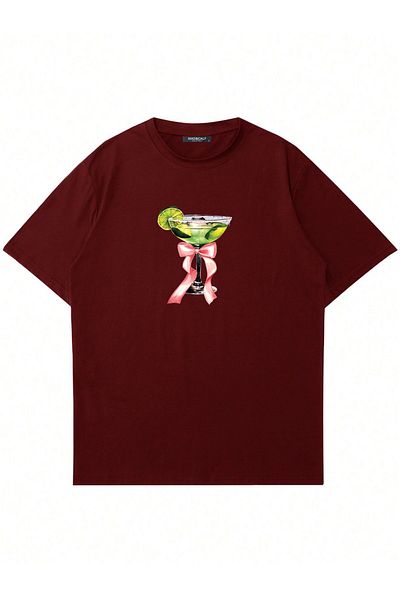 Mad&Calf Μπλουζάκι Unisex Lime Cocktail με στάμπα με λαιμόκοψη