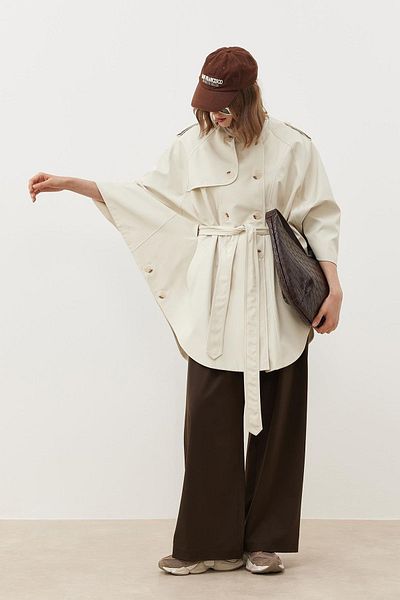 Tailors Room Trench cu pelerină ecru