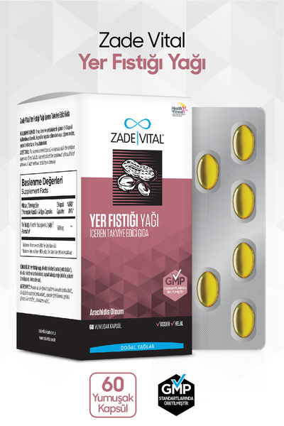 Zade Vital Yer Fıstığı Yağı 60 Blister Kapsül