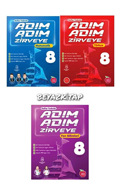 Newton Yayınları Newton 8. Sınıf Adım Adım Zirveye Türkçe Matematik Fen Bilim...