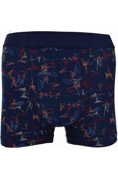 BERRAK İÇ GİYİM Penye Desenli Likralı Boxer Short 10'lu Paket 4480-10