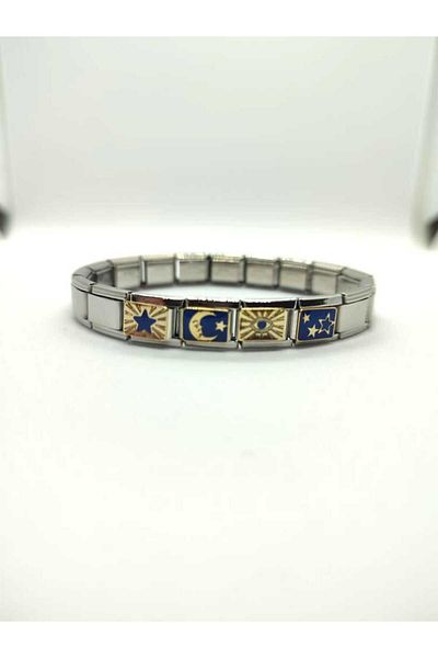 HKN AVM ACCESSORİES Italian Steel Bracelet - Charm Design