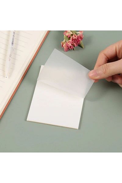 YEŞİL KIRTASİYE Transparent Adhesive Square Post-It 50 Sheets Transparent